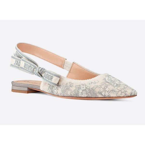 《★ディオール コピー ジャディオール トワル ドゥ ジュイ スリングバック バレリーナ》 JA TOILE DE JOUY SLINGBACK BALLERINA KCB577TJE_S34G